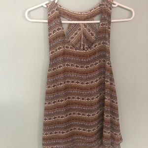 Flowy Tank with Lace Racernback